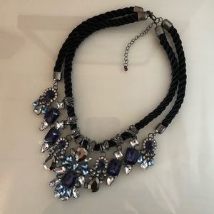 Rope & Rhinestone Statement Necklace